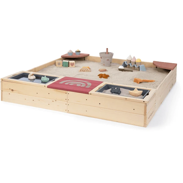 MUDDY BUDDY Zandbak "Beach Rebel" Naturel Poederroze 3 MUDDY BUDDY Zandbak "Beach Rebel" Naturel Poederroze