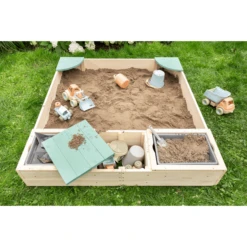 MUDDY BUDDY Zandbak "Beach Rebel" Naturel Saliegroen 11 MUDDY BUDDY Zandbak "Beach Rebel" Naturel Saliegroen -Winkel Voor Kinderproducten muddy buddy zandbak beach rebel naturel saliegroen a412352 4