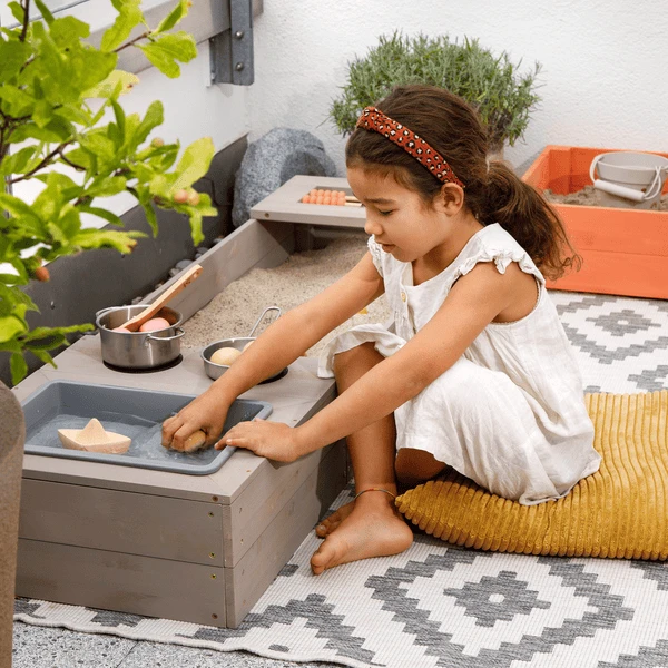 MUDDY BUDDY Zandbak "Flexy Style " Warm Grijs-zalm 4 MUDDY BUDDY Zandbak "Flexy Style " Warm Grijs-zalm - Afbeelding 2