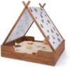 MUDDY BUDDY Zandbak Met Tent "Safari Seeker" Cacaobruin -Winkel Voor Kinderproducten muddy buddy zandbak met tent safari seeker cacaobruin a412549