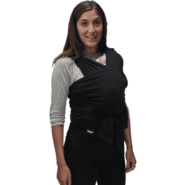 Najell Voorgevormde Draagdoek Charcoal Black 6 Najell Voorgevormde Draagdoek Charcoal Black - Afbeelding 4