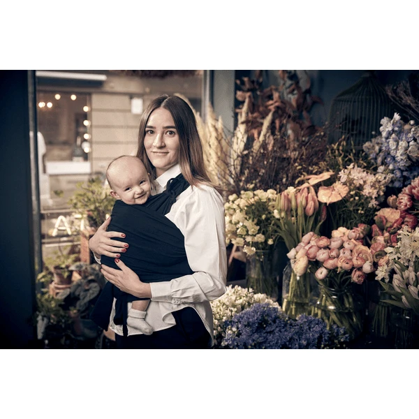 Najell Voorgevormde Draagdoek Charcoal Black 7 Najell Voorgevormde Draagdoek Charcoal Black - Afbeelding 5