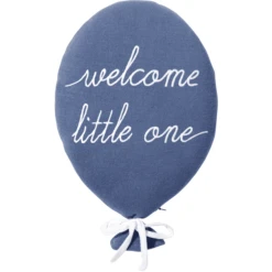 Nordic Coast Company Sierkussen Ballon " Welcome Little One" Blauw
