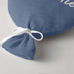 Nordic Coast Company Sierkussen Ballon " Welcome Little One" Blauw -Winkel Voor Kinderproducten nordic coast company sierkussen ballon welcome little one blauw a412094 3