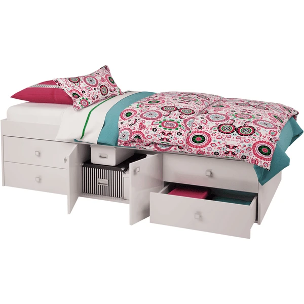 Polini Kids Jeugdbed Simple 3100 Wit 4 Polini Kids Jeugdbed Simple 3100 Wit - Afbeelding 2