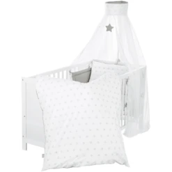 Roba Kinderbedovertrekset 4-delig Sterren & Stippen 100 X 135 Cm