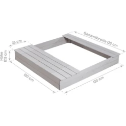 Roba Outdoor Zandbak Grijs 9 Roba Outdoor Zandbak Grijs -Winkel Voor Kinderproducten roba outdoor zandbak grijs a284399 2