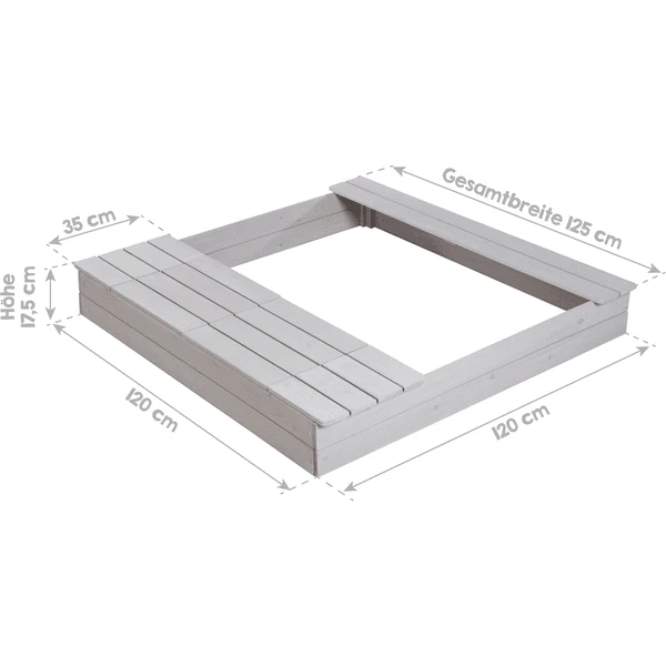 Roba Outdoor Zandbak Grijs 5 Roba Outdoor Zandbak Grijs - Afbeelding 3