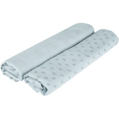 Roba Puck- En Verzorgingshanddoekenset Van 2 Lil Planet Turquoise 120 X 120 Cm