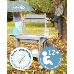 Roba Speelkeuken Outdoor Midi Grijs -Winkel Voor Kinderproducten roba speelkeuken outdoor midi grijs a284397 4
