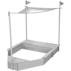 Roba Zandbak Schip Incl. Zonneluifel -Winkel Voor Kinderproducten roba zandbak schip incl zonneluifel a284395 4