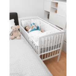 Schardt Co-sleeper Micky Plus Wit Gelakt -Winkel Voor Kinderproducten schardt co sleeper micky plus wit gelakt a331981 4