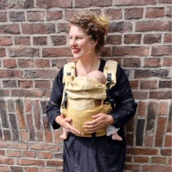 SCHMUSEWOLKE Draagzak Comfort Botanisch Golden Linnen -Winkel Voor Kinderproducten schmusewolke draagzak comfort botanisch golden linnen a374932 1