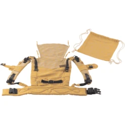 SCHMUSEWOLKE Draagzak Comfort Botanisch Golden Linnen -Winkel Voor Kinderproducten schmusewolke draagzak comfort botanisch golden linnen a374932 4