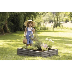 Smoby 2-in-1 Square Garden Zandbak En Plantenbed -Winkel Voor Kinderproducten smoby 2 in 1 square garden zandbak en plantenbed a383804 1