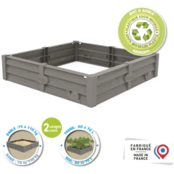 Smoby 2-in-1 Square Garden Zandbak En Plantenbed -Winkel Voor Kinderproducten smoby 2 in 1 square garden zandbak en plantenbed a383804 3