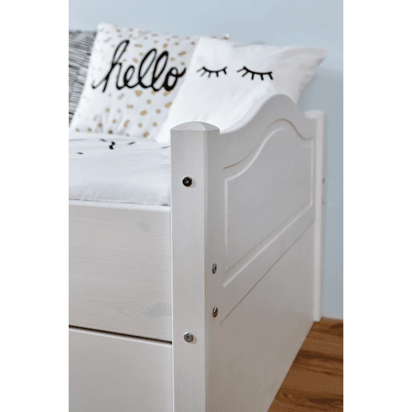 TiCAA Eenpersoonsbed Leni 90 X 200 Cm Wit Grenen Met 2 Lades Aden 6 TiCAA Eenpersoonsbed Leni 90 X 200 Cm Wit Grenen Met 2 Lades Aden - Afbeelding 4