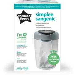 Tommee Tippee Luieremmer Sangenic Simple E Incl. 6 Cassettes Wit/grijs -Winkel Voor Kinderproducten tommee tippee luieremmer sangenic simple e incl 6 cassettes wit grijs a306078 3
