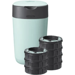 Tommee Tippee Twist & Click Advanced Luieremmer, Incl. 7 Cassettes Met Duurzaam, Antibacterieel Green Folie In Groen