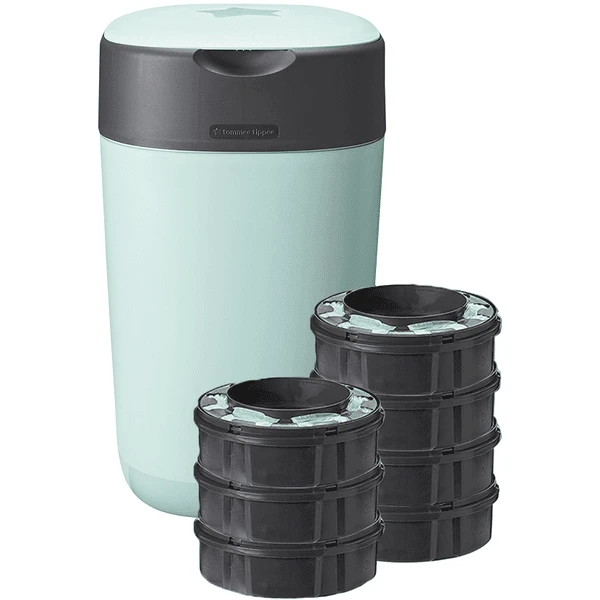 Tommee Tippee Twist & Click Advanced Luieremmer, Incl. 7 Cassettes Met Duurzaam, Antibacterieel Green Folie In Groen 3 Tommee Tippee Twist & Click Advanced Luieremmer, Incl. 7 Cassettes Met Duurzaam, Antibacterieel Green Folie In Groen