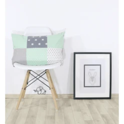 Ullenboom Patchwork Kussensloop 40 X 60 Cm Mint Grijs -Winkel Voor Kinderproducten ullenboom patchwork kussensloop 40 x 60 cm mint grijs a268251 3